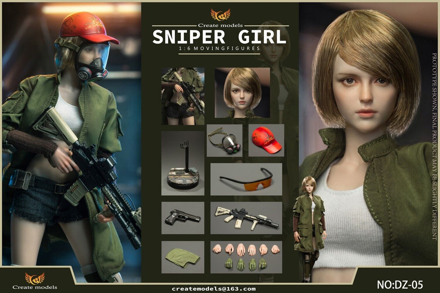 Pedido Figura Sniper Girl Songbird marca Create models DZ-05 escala 1/6