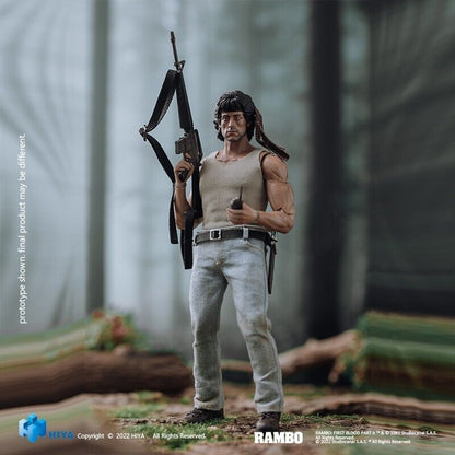 Preventa Figura John Rambo - Rambo: First Blood - Exquisite Super Series marca HIYA ESR0097 escala pequeña 1/12