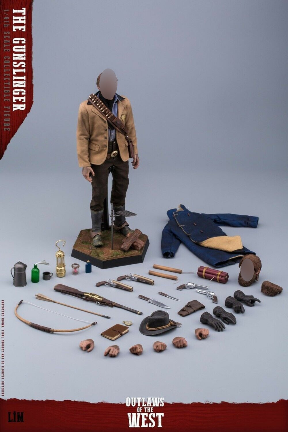 Preventa Figura The Gunslinger - Outlaws of the West marca Limtoys LS008 escala 1/6 (relanzamiento)