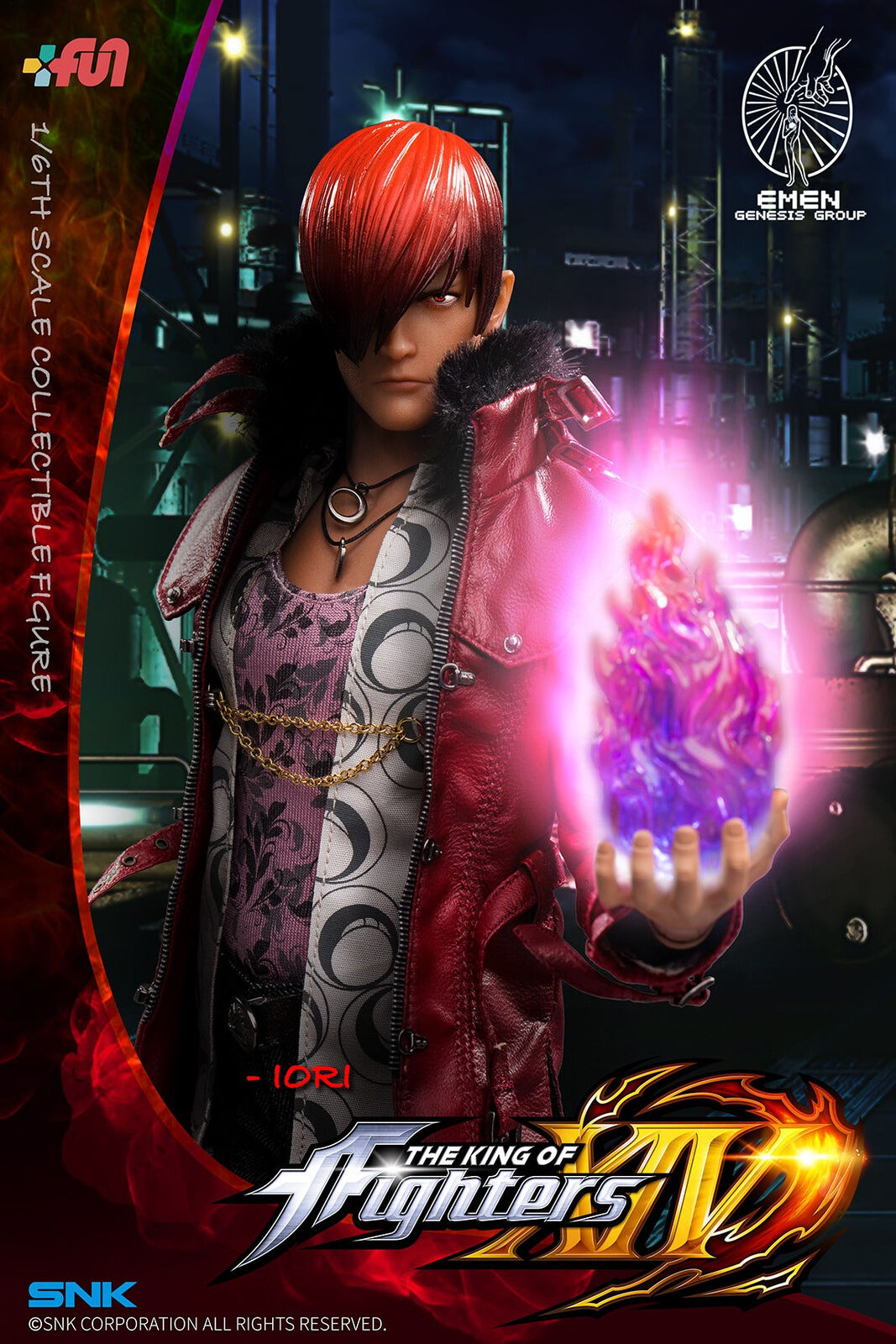 Pedido Figura Iori Yagami - SNK The King of Fighters XIV marca Emen Genesis KOF-IR01 escala 1/6