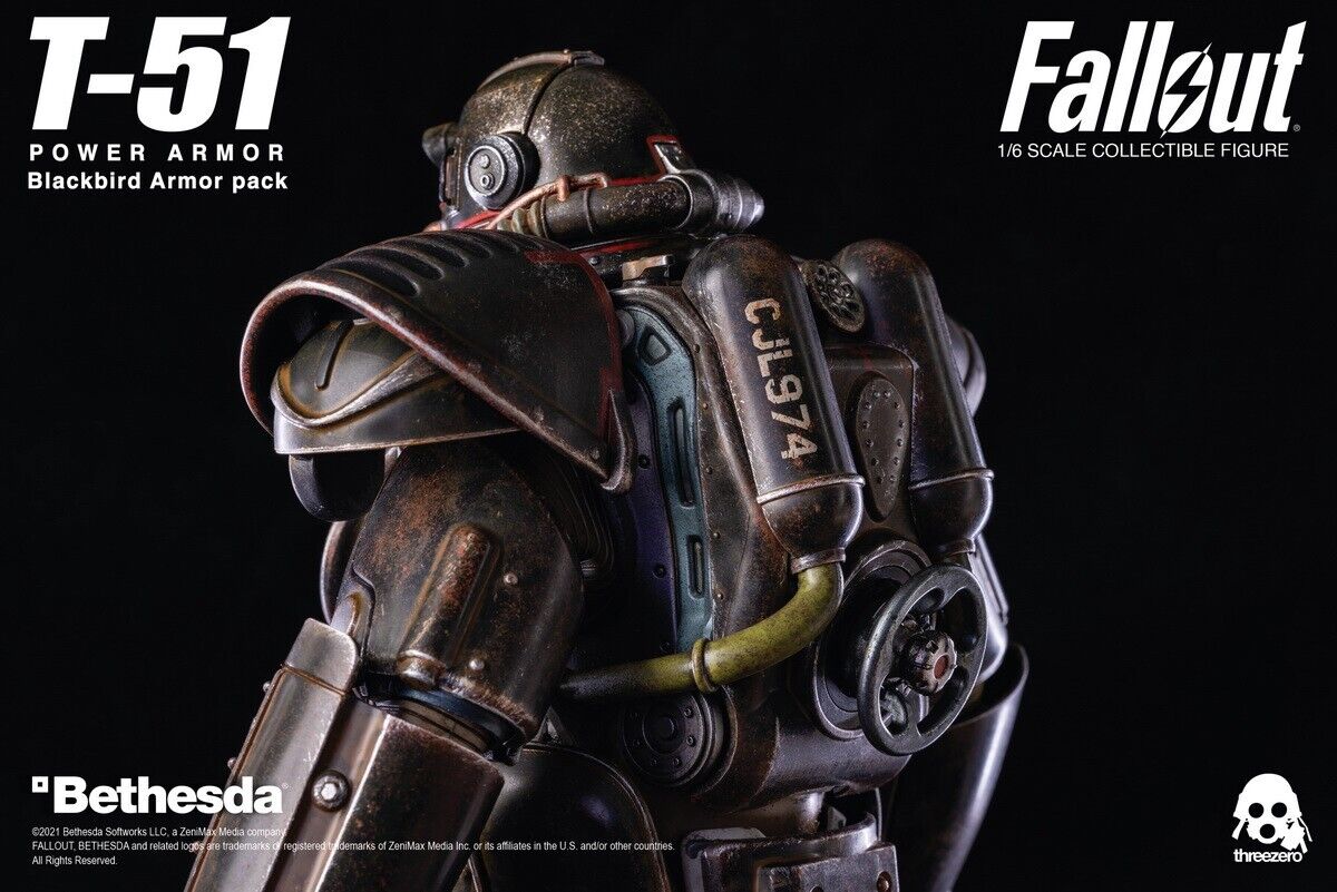 Pedido Set Fallout T-51 Power Armor - Blackbird Armor Pack marca Threezero 3Z0179 escala 1/6