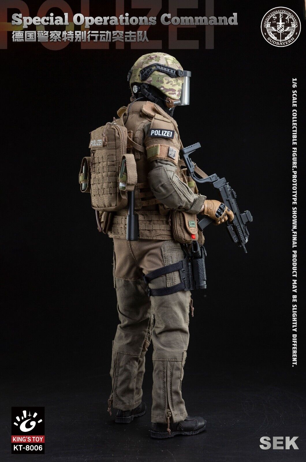 Pedido Figura SEK - Special Operations Command marca King's Toy KT-8006 escala 1/6
