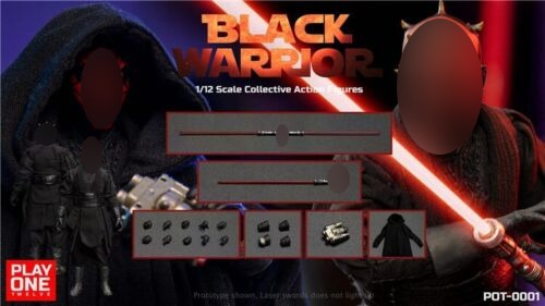 Pedido Figura Black Warrior marca Play One Twelve POT-0001 escala pequeña 1/12