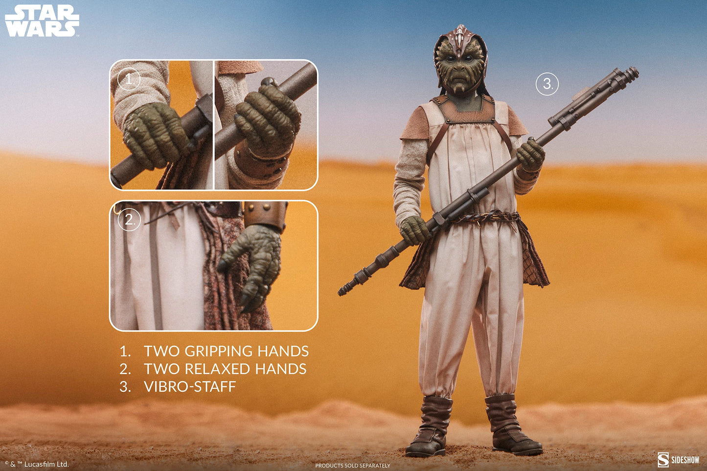 Pedido Figura Klaatu - Scum & Villainy - Star Wars: Episodio VI El Retorno del Jedi marca Sideshow Collectibles #100494 escala 1/6