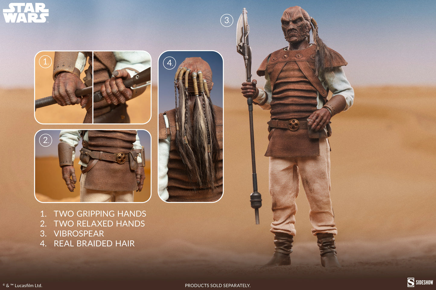 Pedido Figura Pagetti Rook- Scum & Villainy - Star Wars: Episodio VI El Retorno del Jedi marca Sideshow Collectibles #100495 escala 1/6