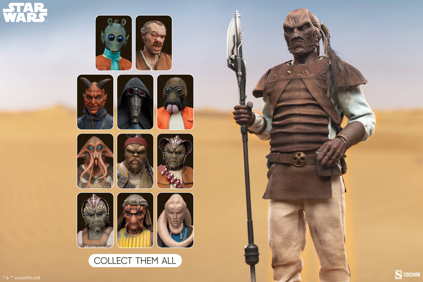 Pedido Figura Pagetti Rook- Scum & Villainy - Star Wars: Episodio VI El Retorno del Jedi marca Sideshow Collectibles #100495 escala 1/6