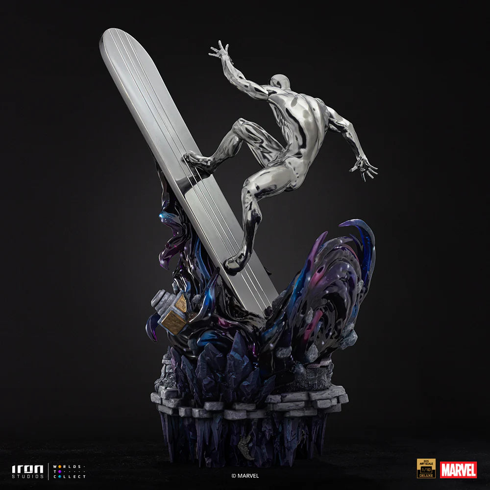 Preventa Estatua Silver Surfer - The Infinity Gauntlet - Battle Diorama Series marca Iron Studios escala de arte 1/10