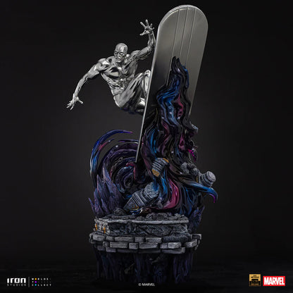 Preventa Estatua Silver Surfer - The Infinity Gauntlet - Battle Diorama Series marca Iron Studios escala de arte 1/10