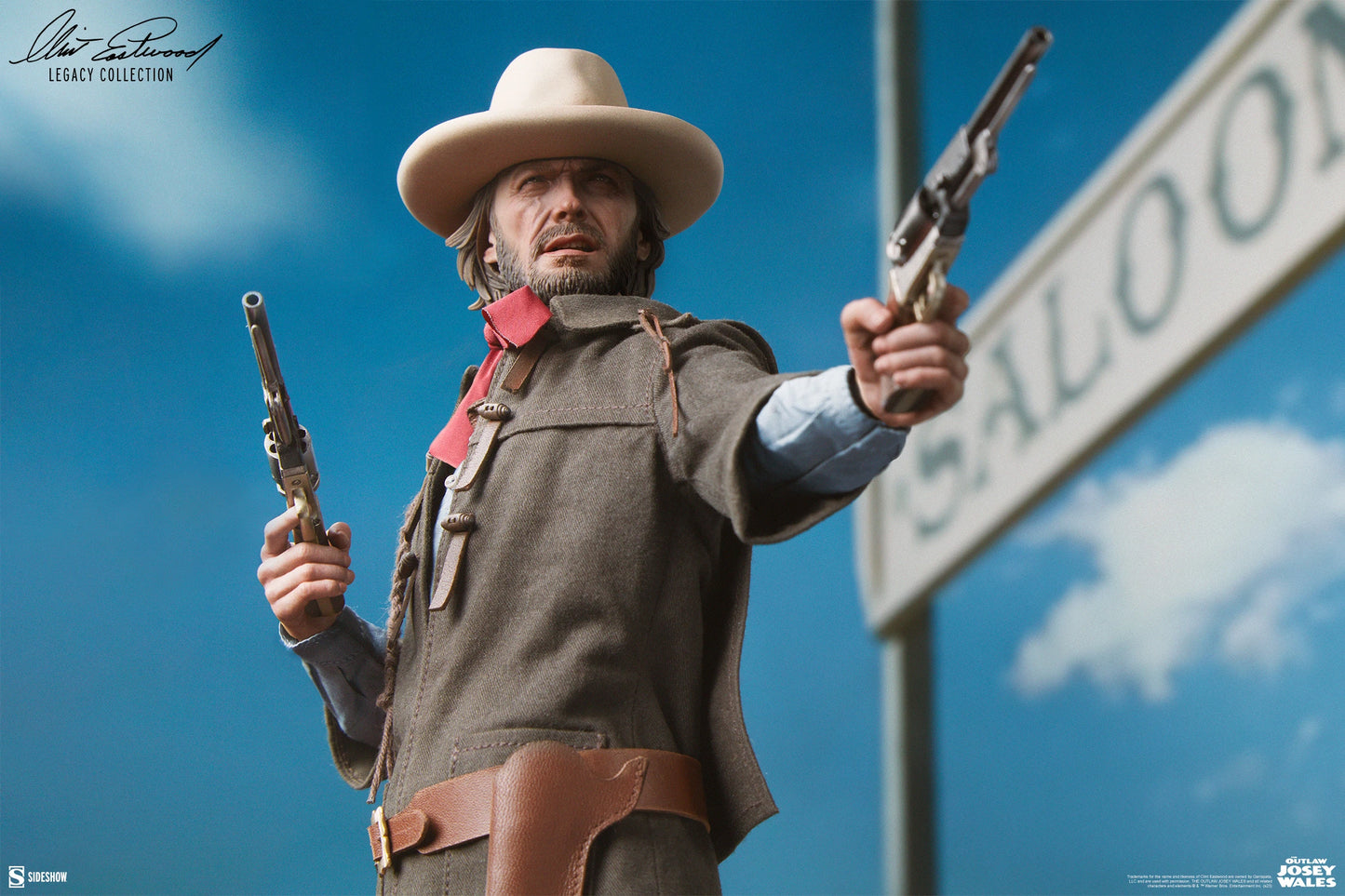 Preventa Figura Josey Wales - The Outlaw Josey Wales marca Sideshow 100454 escala 1/6 (relanzamiento)