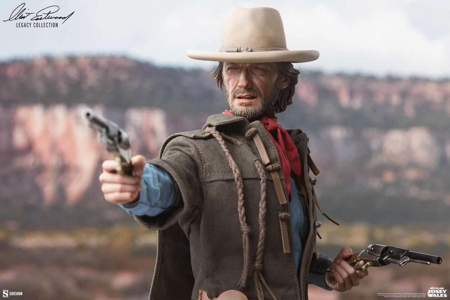 Preventa Figura Josey Wales - The Outlaw Josey Wales marca Sideshow 100454 escala 1/6 (relanzamiento)