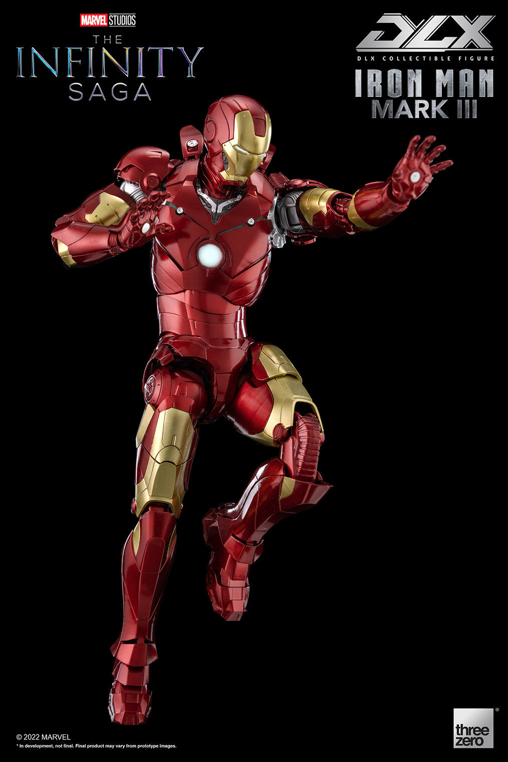 Pedido Figura DLX Iron Man Mark 3 - Avengers: The Infinity Saga marca Threezero 3Z02530H0 escala pequeña 1/12