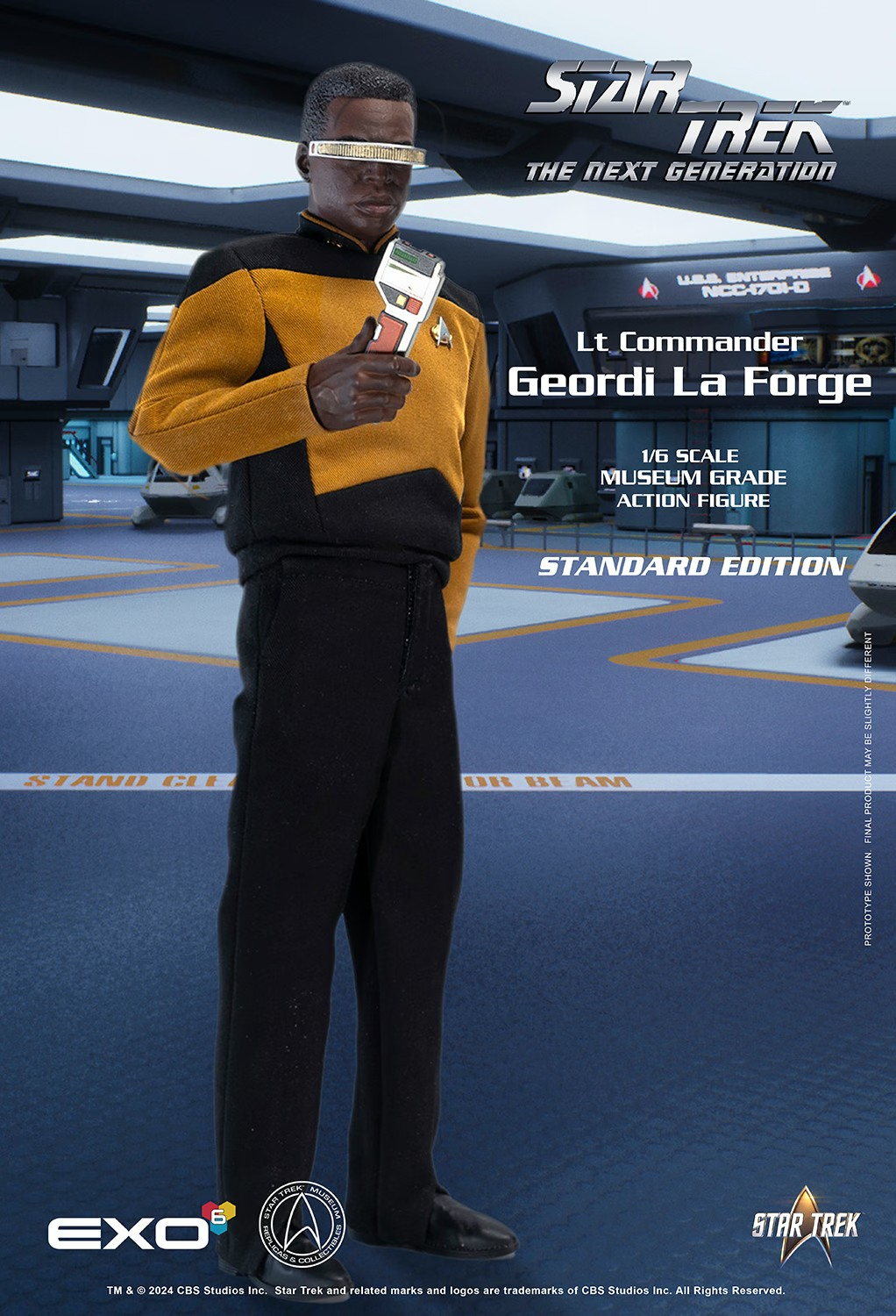 Preventa Figura Lt. Commander Geordi La Forge (Standard version) - Star Trek: The Next Generation marca EXO-6 EXO-01-018S escala 1/6