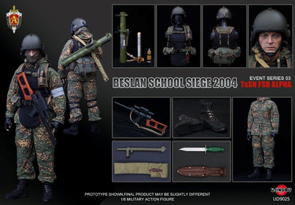 Preventa Figura TsSN FSB Alpha - Beslan School Siege 2004 marca Ujindou UD9025 escala 1/6