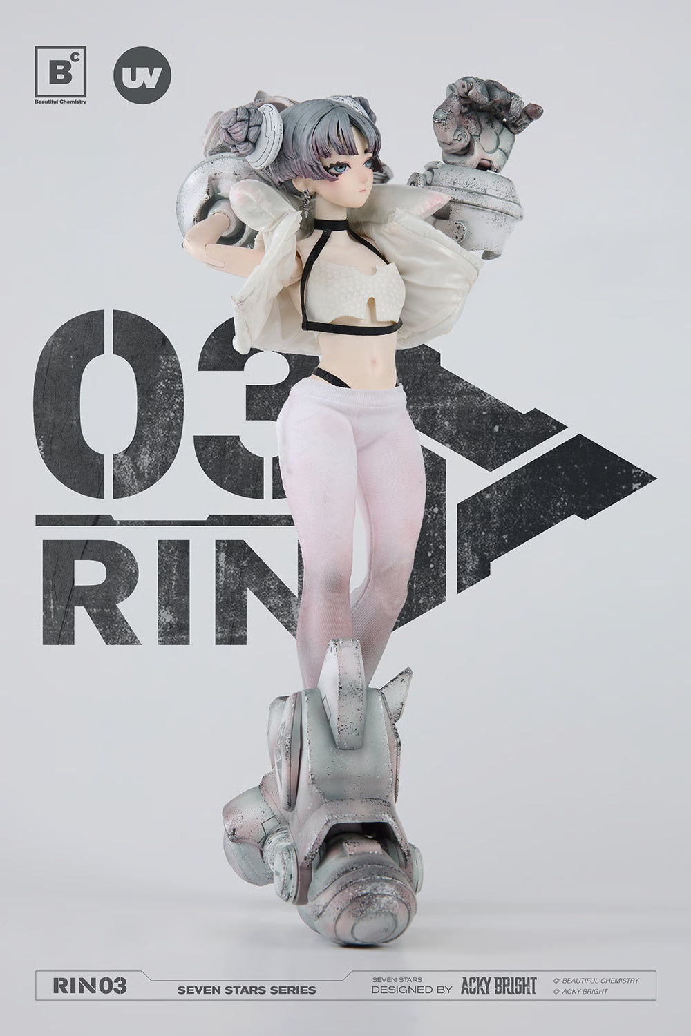 Preventa Figura No.03 RIN - Seven Stars Series - Beautiful Chemistry x Acky Bright (Diseñador) marca Underverse BC202516 escala 1/6