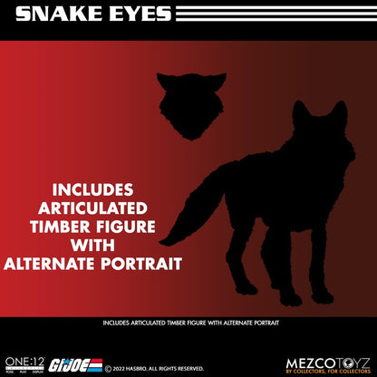 Pedido Figura Snake Eyes - G.I.Joe - Deluxe Edition One:12 Collective marca Mezco Toyz 76391 escala pequeña 1/12