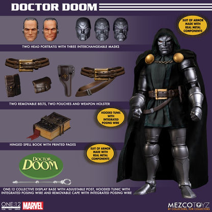 Pedido Figura Doctor Doom - One:12 Collective marca Mezco Toyz 77272 escala pequeña 1/12