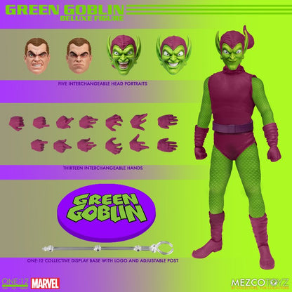 Pedido Figura Green Goblin Deluxe Edition - One:12 Collective marca Mezco Toyz 76464 escala pequeña 1/12