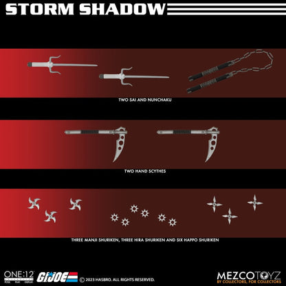 Preventa Figura Storm Shadow - G.I.Joe - One:12 Collective marca Mezco Toyz 76199 escala pequeña 1/12