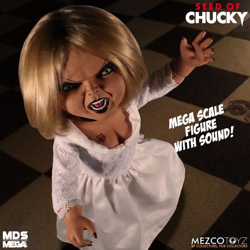 Pedido Figura Tiffany (Talking / Parlante) - Seed of Chucky - Mezco Designer Serie marca Mezco Toyz 78042 Mega escala (38 cm)