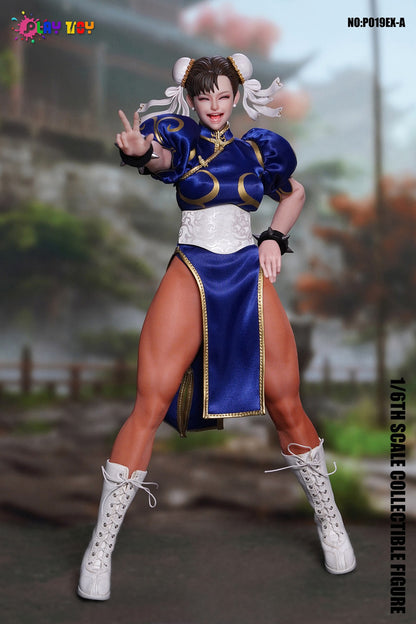 Preventa Figura Fighting Goddess (Blue Cheongsam) marca Play Toy P019EX-A escala 1/6