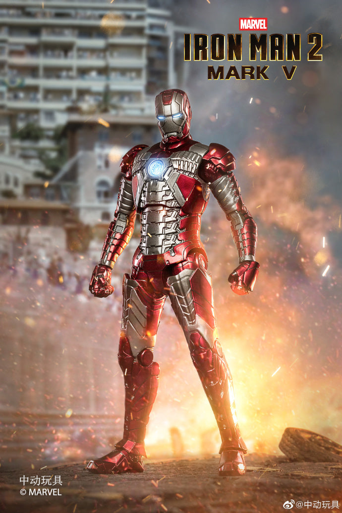 Pedido Figura Iron Man 2 Mark V (Versión LED) marca ZD Toys escala 1/10 (18 cm)