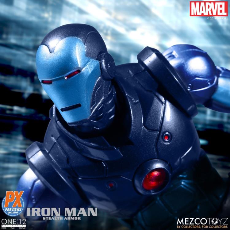 Pedido Figura Iron Man (Stealth Armor) - PX Previews Exclusive - Marvel One:12 Collective marca Mezco Toyz escala pequeña 1/12