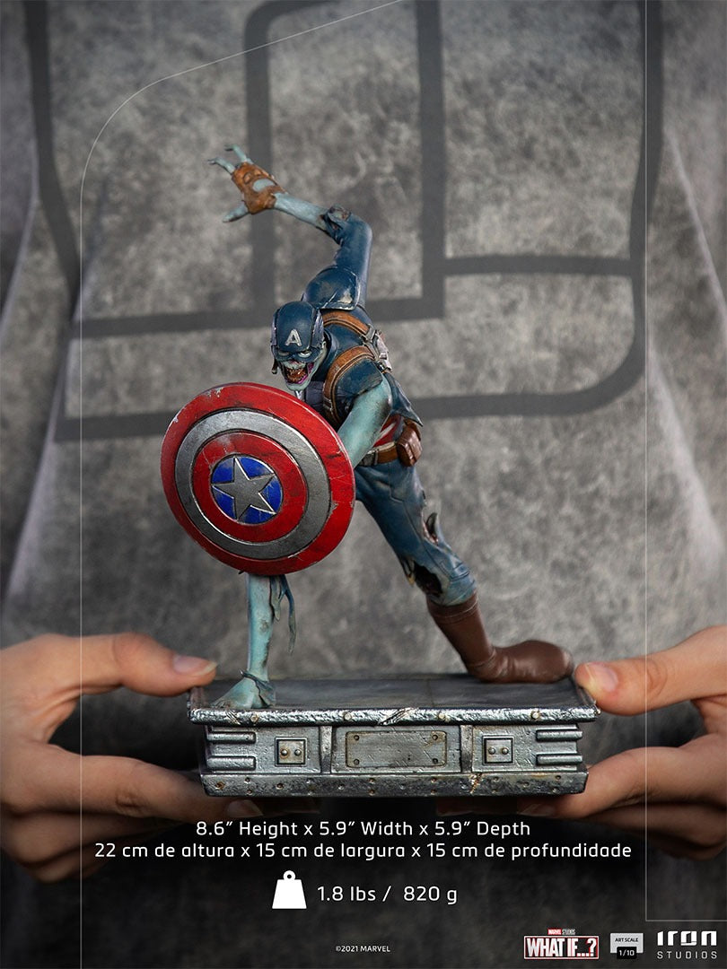 Pedido Estatua Zombie Captain America - What If...? - marca Iron Studios escala de arte 1/10