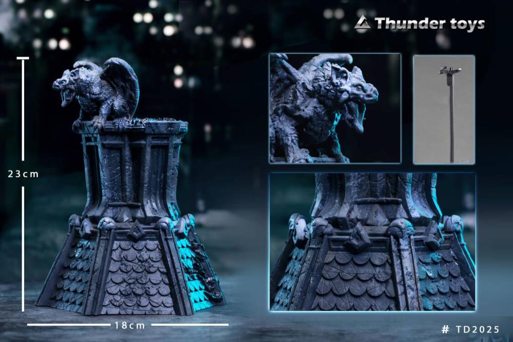 Pedido Diorama Base Gárgola de piedra / Stone Gargoyle marca Thunder Toys TD2025C escala 1/6