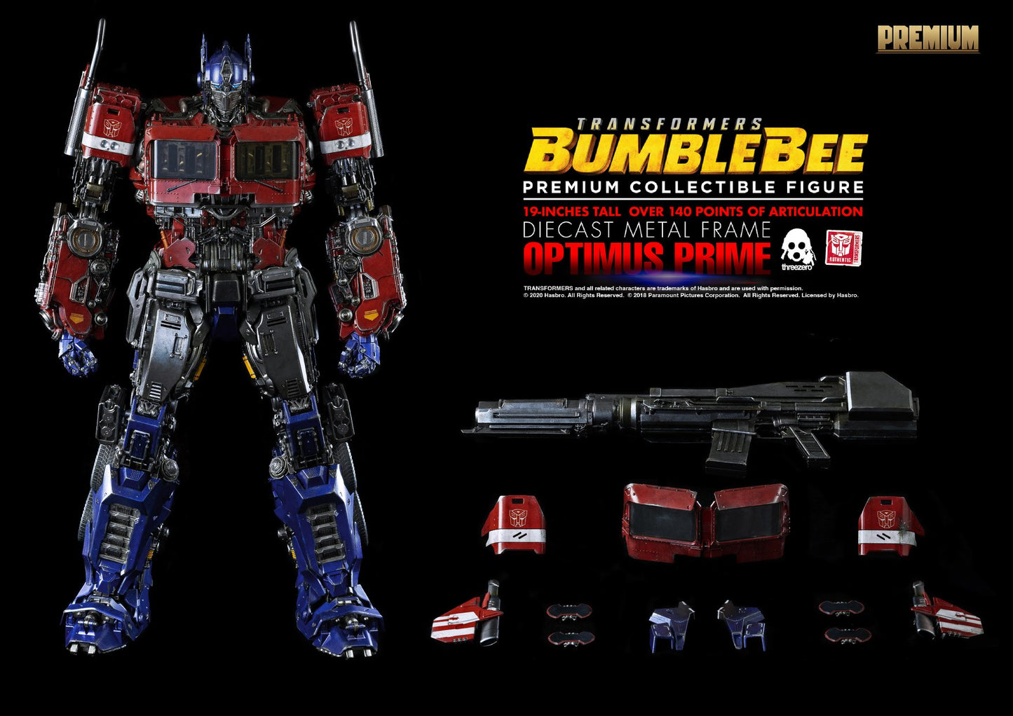 Pedido Figura Optimus Prime - Transformers: Bumblebee marca Threezero escala PREMIUM (48 cm)