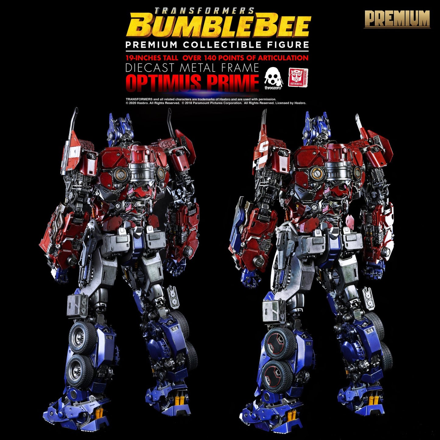 Pedido Figura Optimus Prime - Transformers: Bumblebee marca Threezero escala PREMIUM (48 cm)