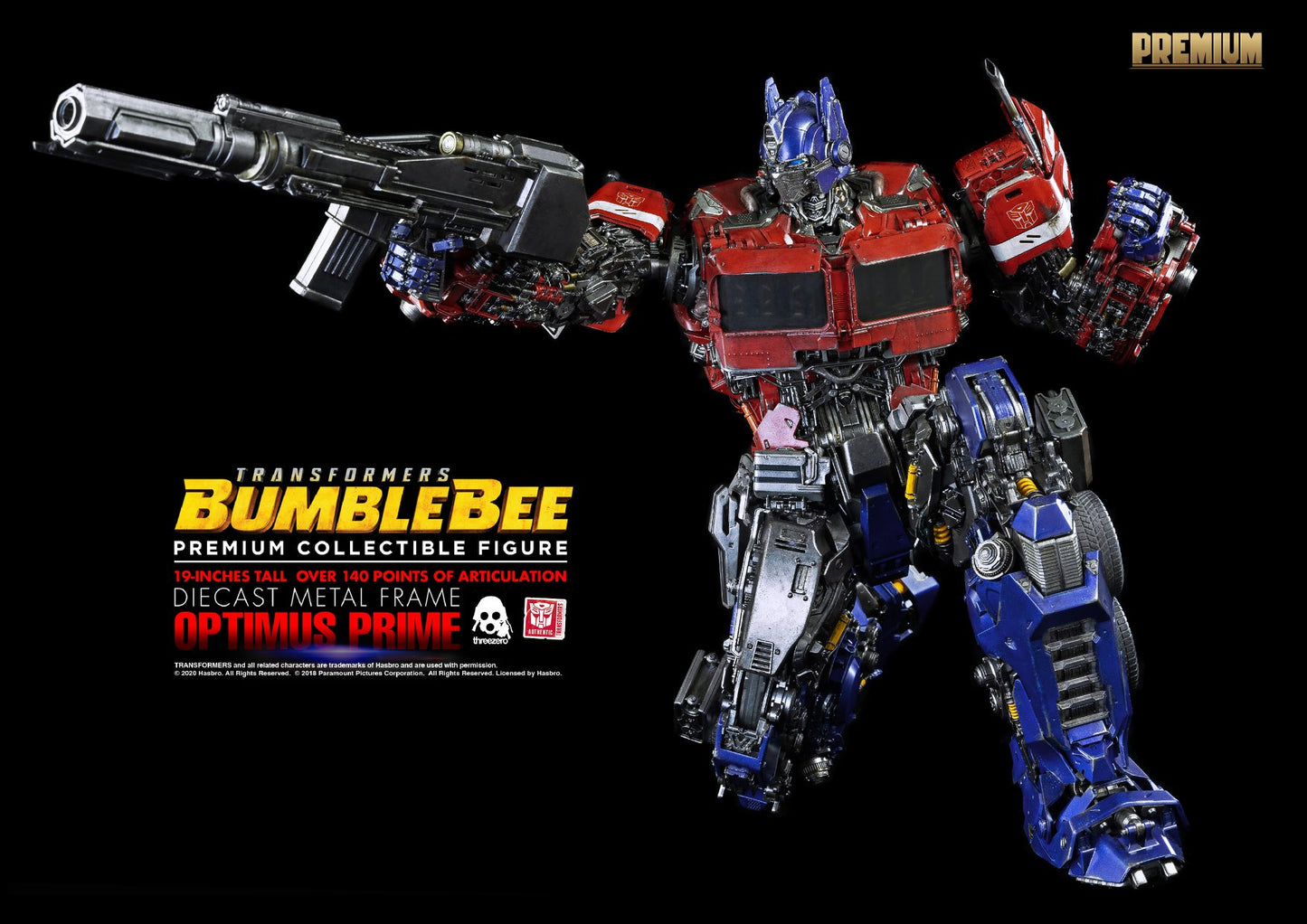 Pedido Figura Optimus Prime - Transformers: Bumblebee marca Threezero escala PREMIUM (48 cm)