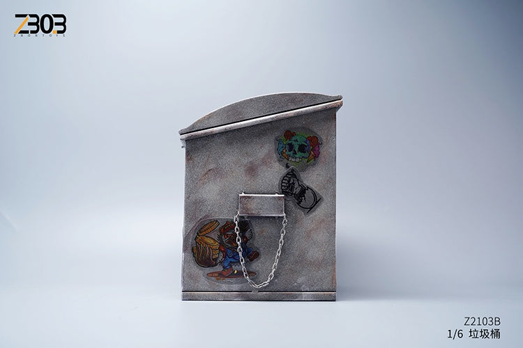 Pedido Diorama Trash Dumpster / Contenedor de basura (2 versiones) marca ZBobToys escala 1/6