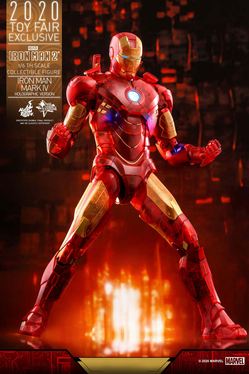 Pedido Figura Iron Man Mark IV (Holographic Version) - Iron Man 2 (Toy Fair Exclusive) marca Hot Toys MMS568 escala 1/6