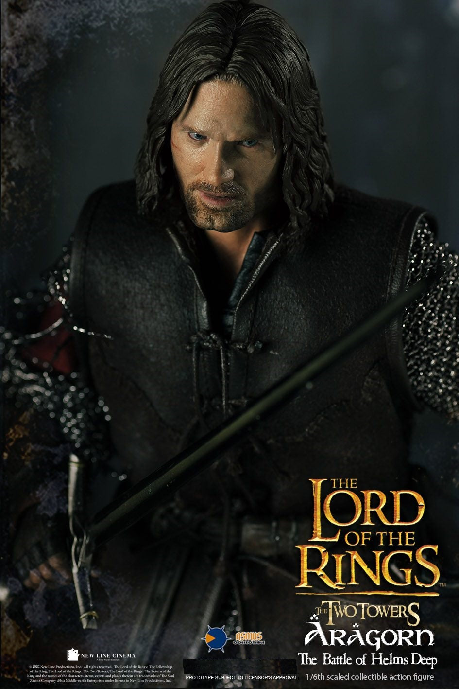 Pedido Figura Aragorn "The Battle of Helms Deep" The Lord of the Rings marca Asmus Toys LOTR025 escala 1/6