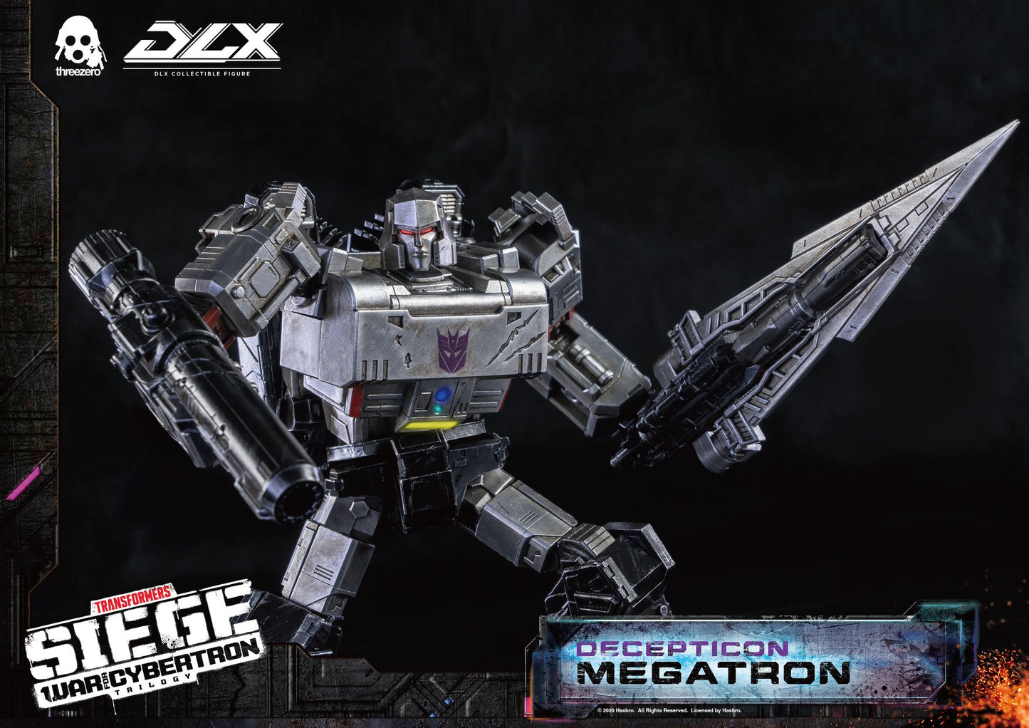 Pedido Figura DLX Megatron - Transformers Siege: War For Cybertron marca Threezero sin escala (25.4 cm)