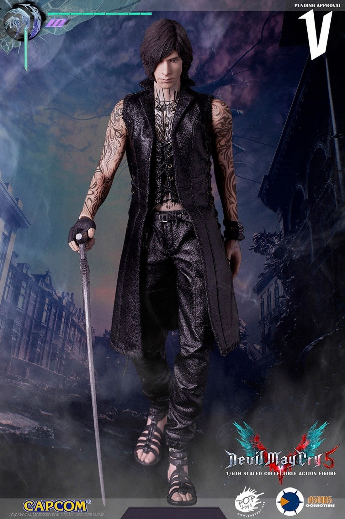 Pedido Figura V - DEVIL MAY CRY V (Standard Edition) marca Asmus Toys DMC501 escala 1/6