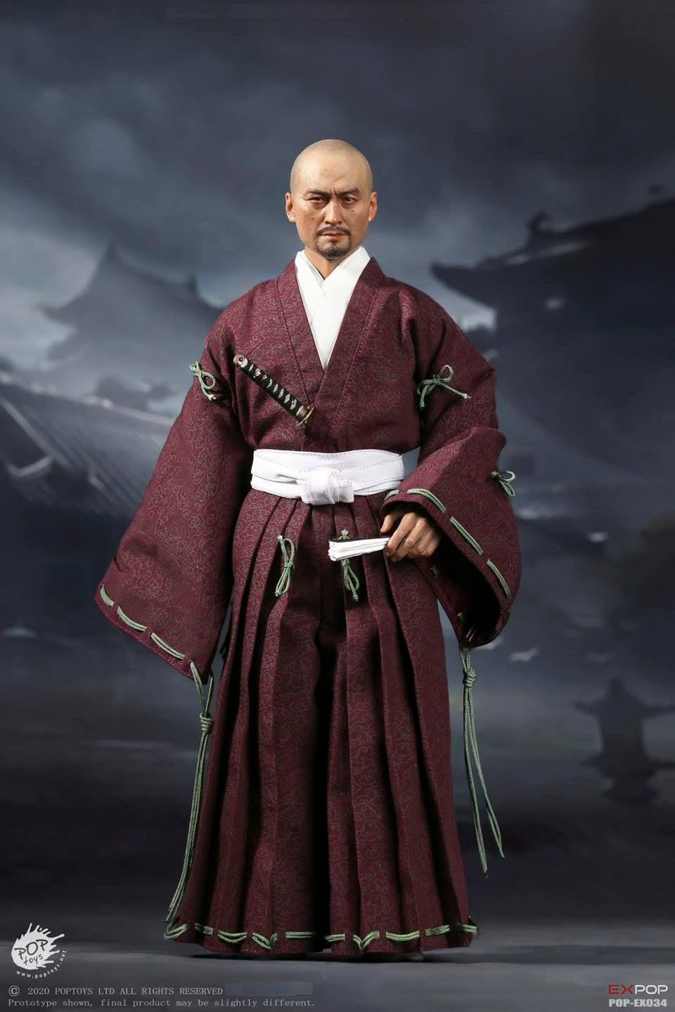 Pedido Figura Benevolent Samurai (Robes version) marca  Poptoys EX034 escala 1/6 (BACK-ORDER)