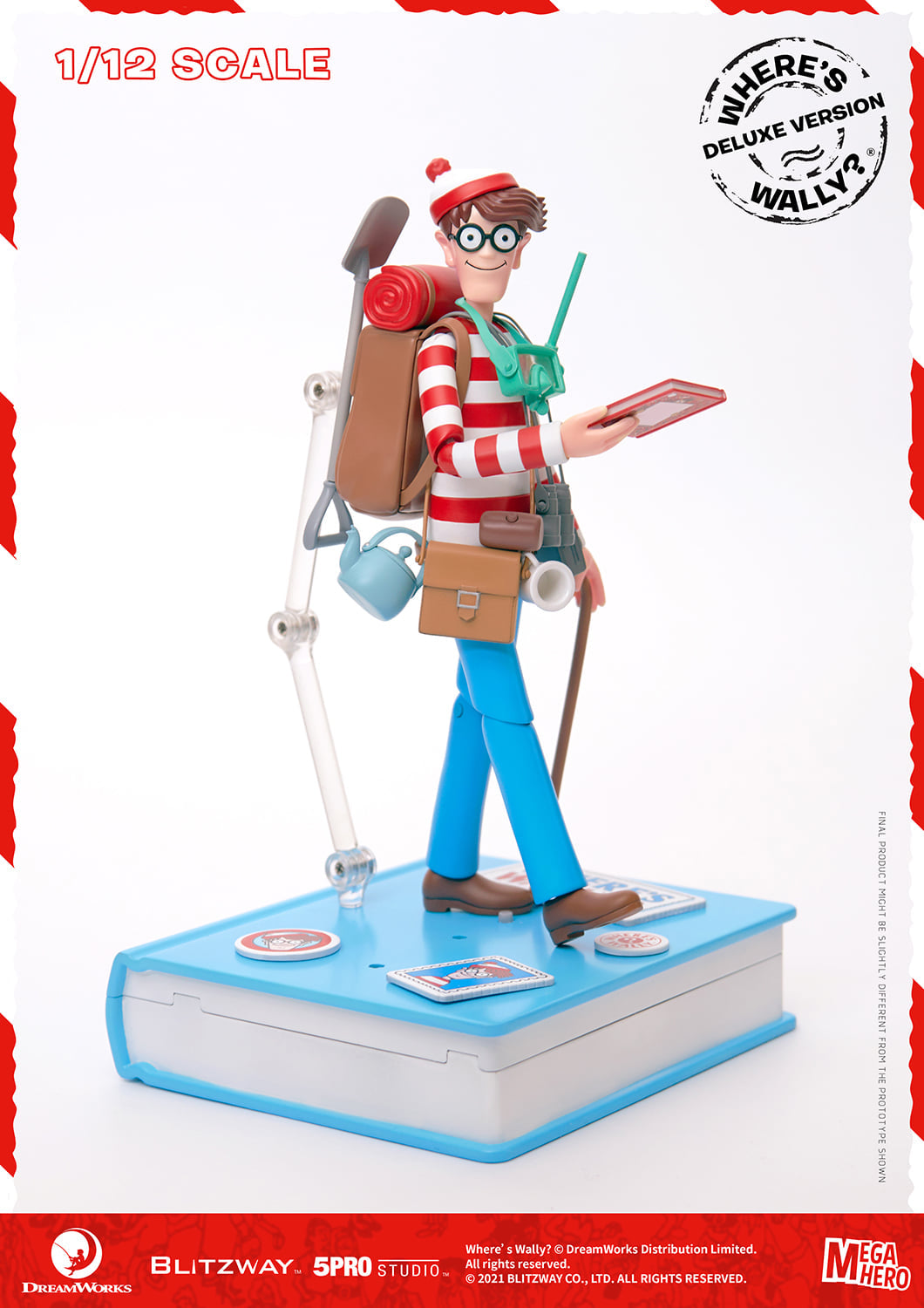 Pedido Figura Waldo (Deluxe version) - Where´s Waldo? marca Blitzway 5PRO-MG-20303 escala pequeña 1/12 (18 cm)