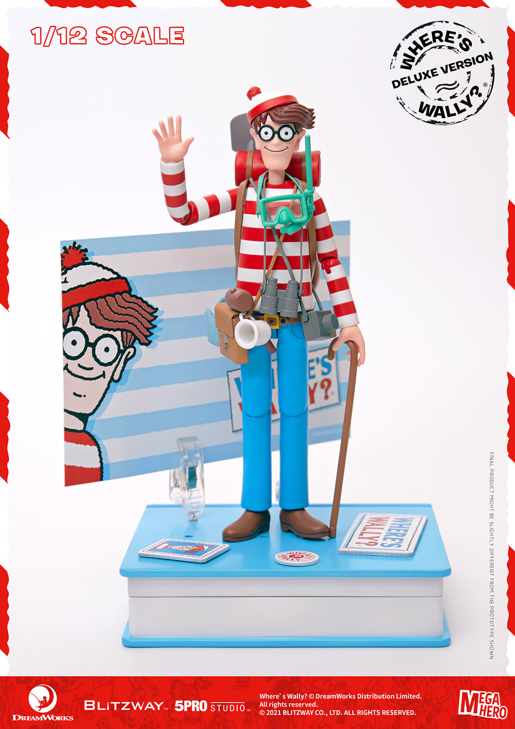 Pedido Figura Waldo (Deluxe version) - Where´s Waldo? marca Blitzway 5PRO-MG-20303 escala pequeña 1/12 (18 cm)