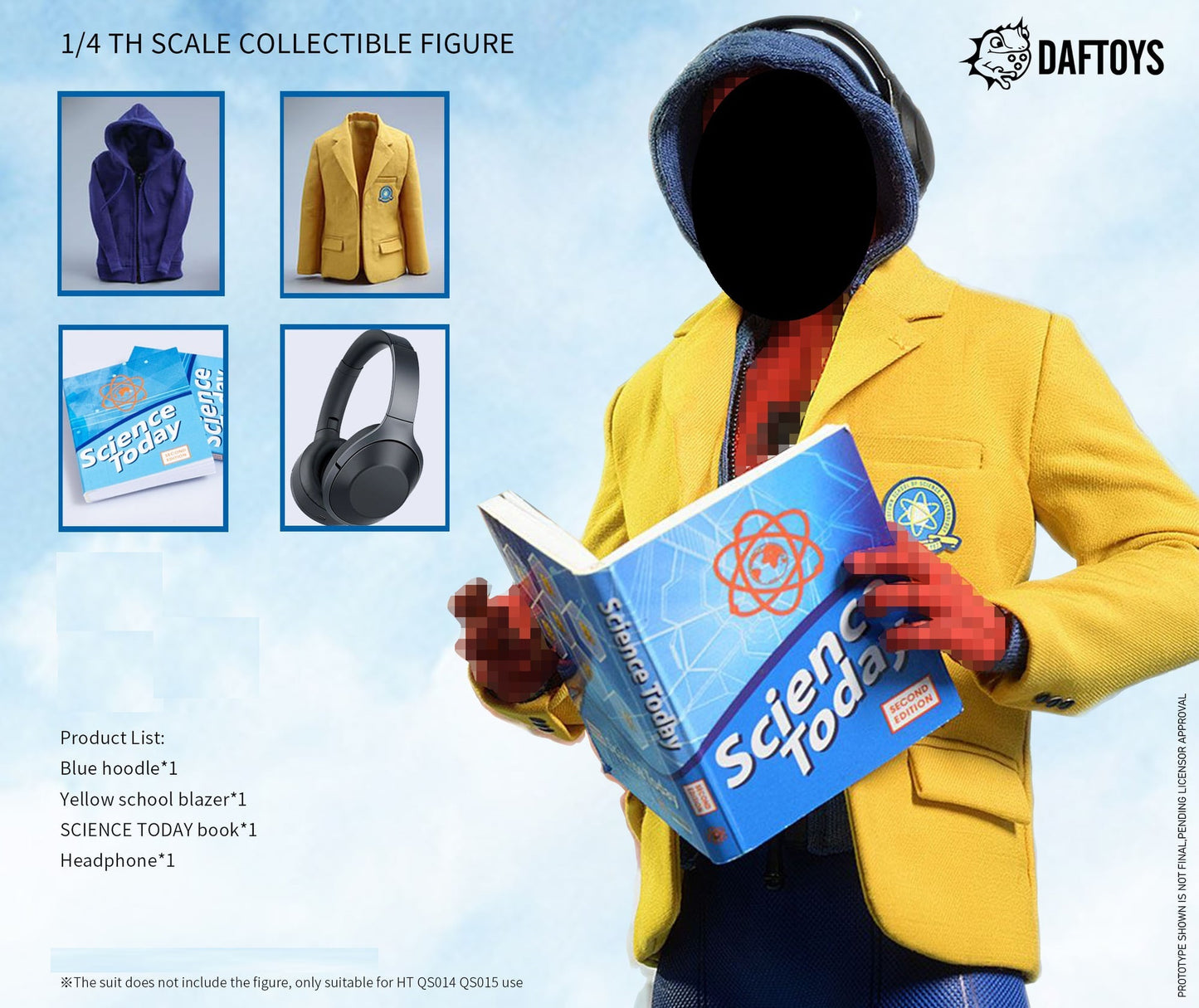 Pedido Accesorios Set de Ropa School Uniform marca Daftoys escala grande 1/4
