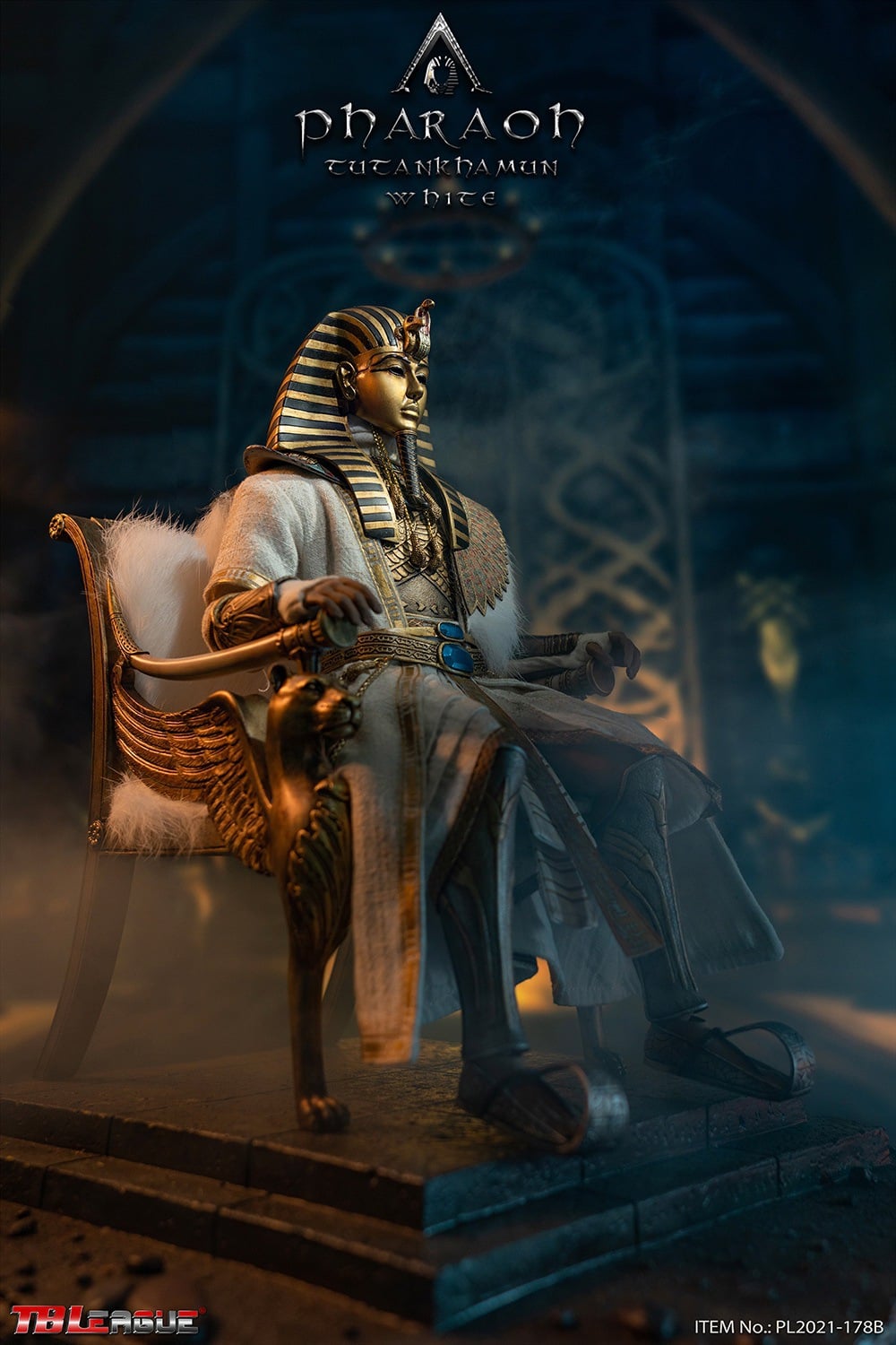 Pedido Figura Pharaoh Tutankhamun (versión White) marca TBLeague PL2021-178B escala 1/6