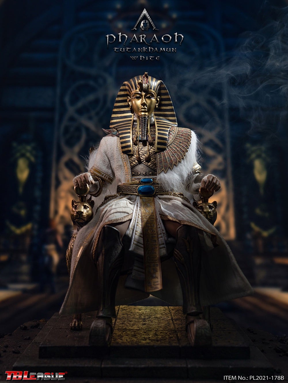 Pedido Figura Pharaoh Tutankhamun (versión White) marca TBLeague PL2021-178B escala 1/6