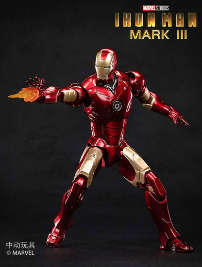 Pedido Figura Iron Man Mark III (versión LED) marca ZD Toys escala pequeña 1/10 (18 cm)