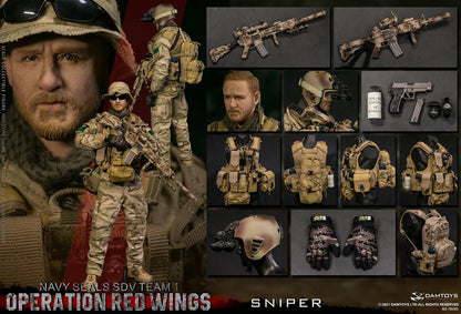 Pedido Figura Operation Red Wings NAVY SEALS SDV TEAM 1 Sniper marca Damtoys 78085 escala 1/6 (BACK ORDER)