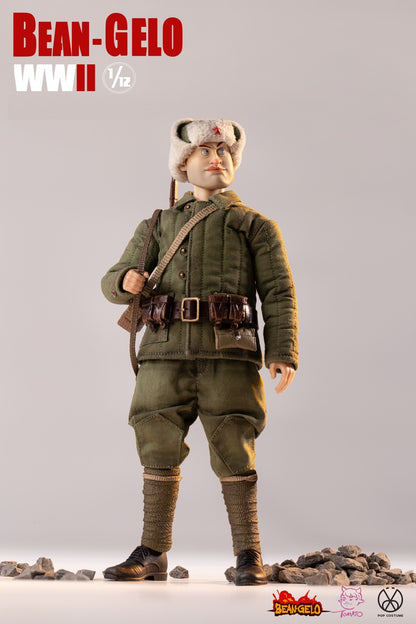 Pedido Figura Sniper Zhuang - Bean Gelo WWII marca Poptoys GBS020 escala pequeña 1/12