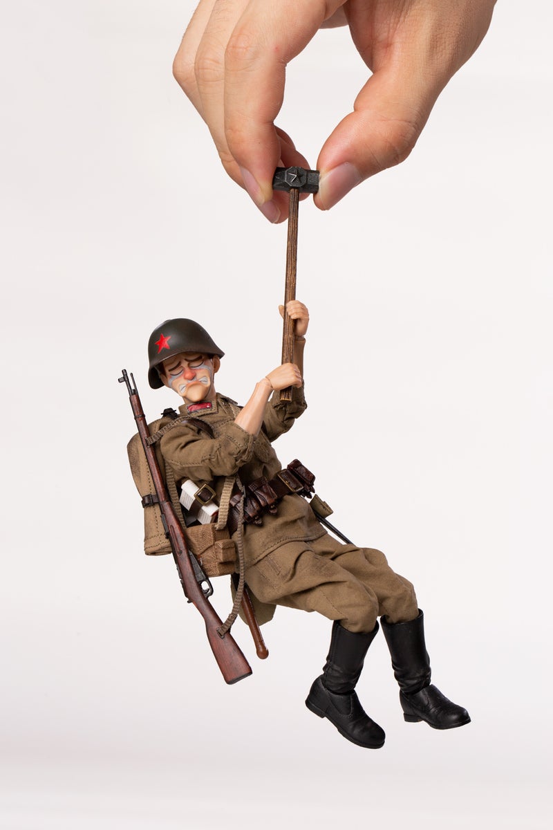 Pedido Figuras Bean Gelo WWII (Set triple) (Sniper Zhuang GBS020, Fat Sister GBS021, Anton GBS022) marca Poptoys escala pequeña 1/12