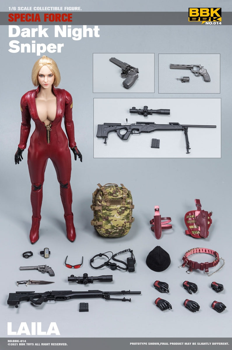 Pedido Figura Dark Night Sniper Laila marca BBK BBK014 escala 1/6
