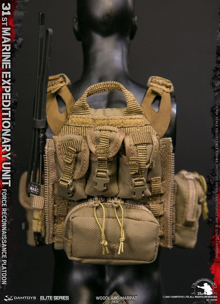 Pedido Figura 31st Marine Expeditionary Unit Force Reconnaissance Platoon - Woodland MARPAT marca Damtoys 78089 escala 1/6