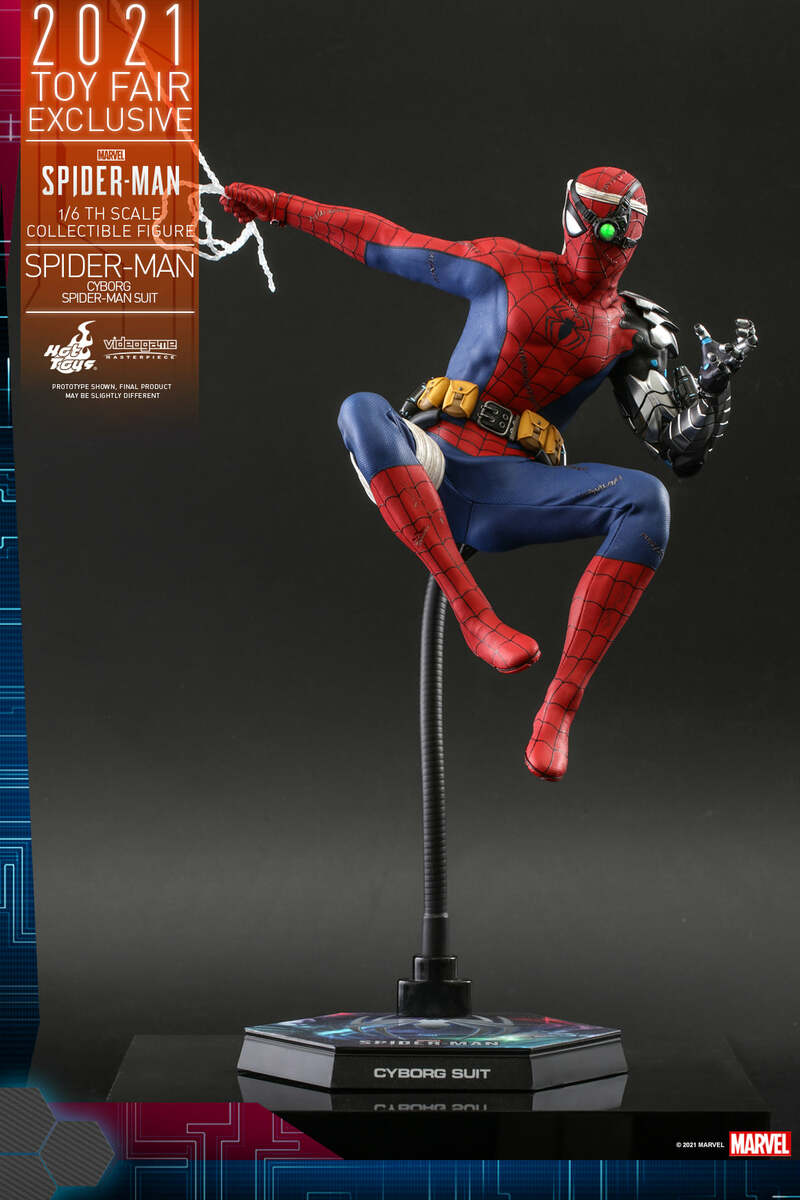 [EN STOCK] Figura Spider-Man (Cyborg Spider-Man Suit) TOY FAIR EXCLUSIVE marca Hot Toys VGM51 escala 1/6
