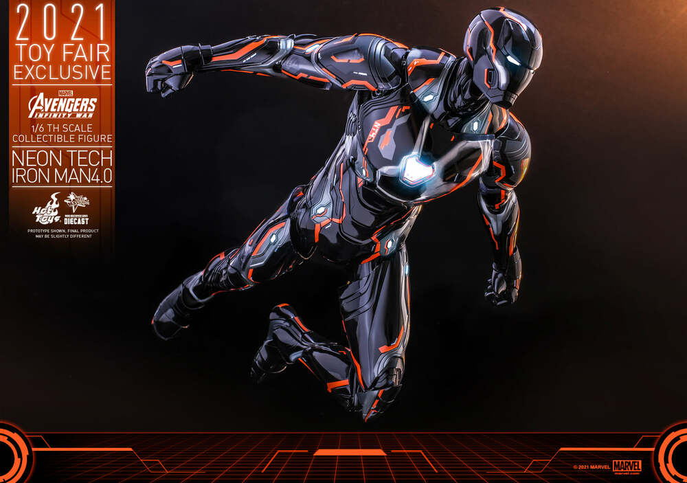 Pedido Figura Neon Tech Iron Man 4.0 - Avengers: Infinity War - TOY FAIR EXCLUSIVE marca Hot Toys MMS597D39 escala 1/6